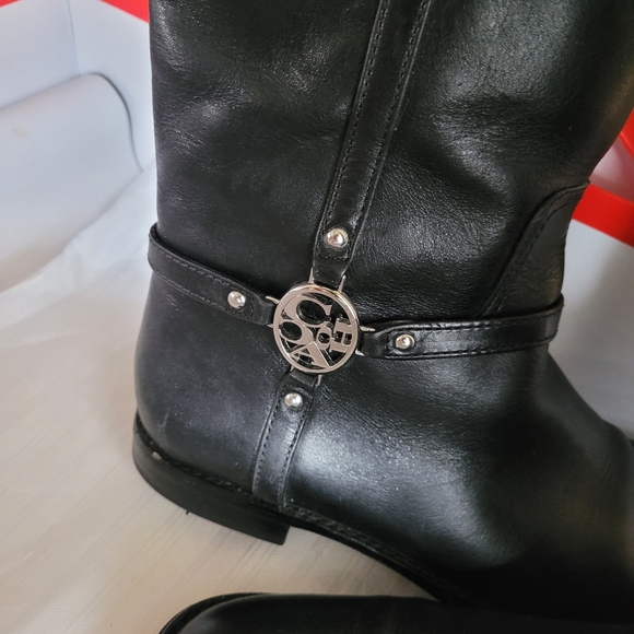 Coach MulanCalf Black tall Boot 8m - Picture 7 of 9